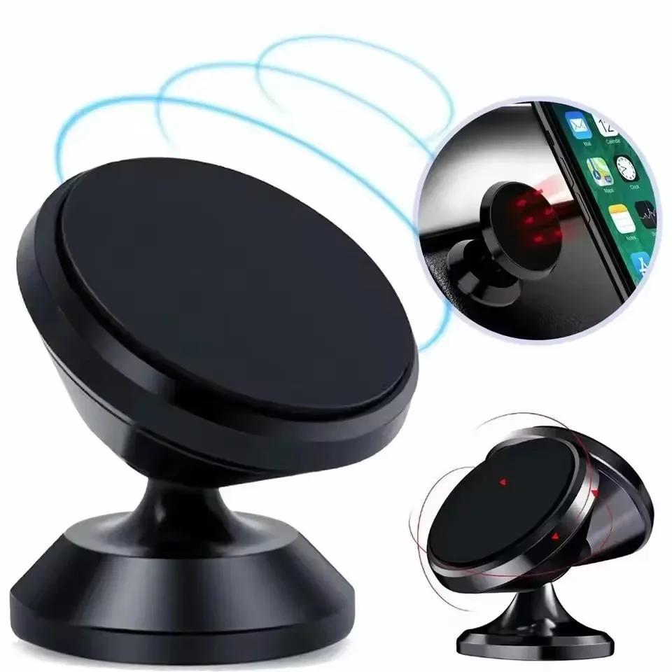 Phone Holder - ที่ยึดโทรศัพท์ในรถยนต์แบบแม่เหล็ก ขาตั้งโทรศัพท์มือถือ รองรับ GPS สำหรับ iPhone