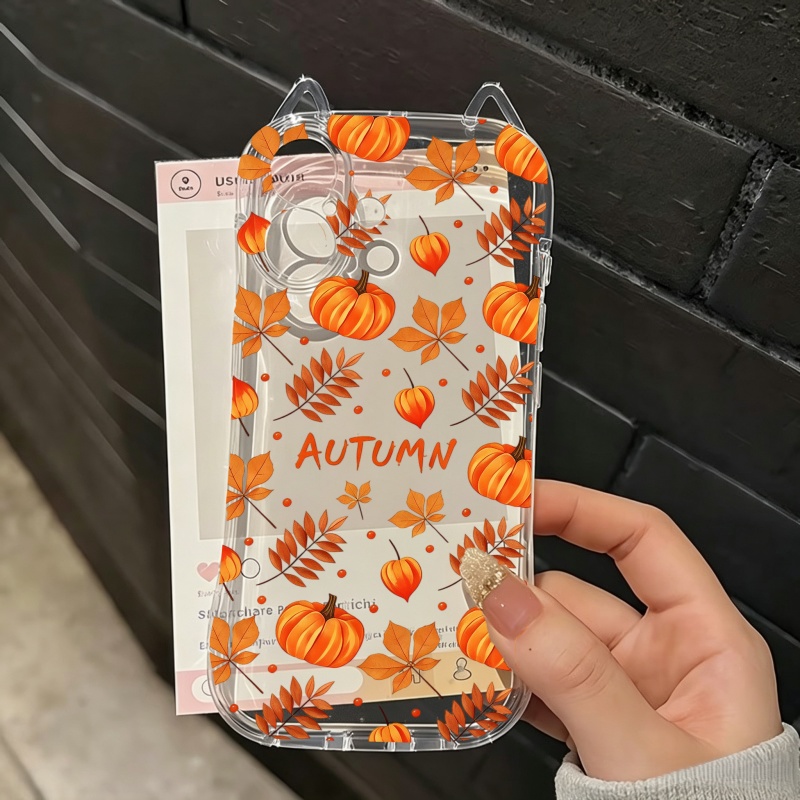เคสโทรศัพท์ลายใบไม้ร่วงและฟักท - Usb Charger บทวิจารณ์และราคา