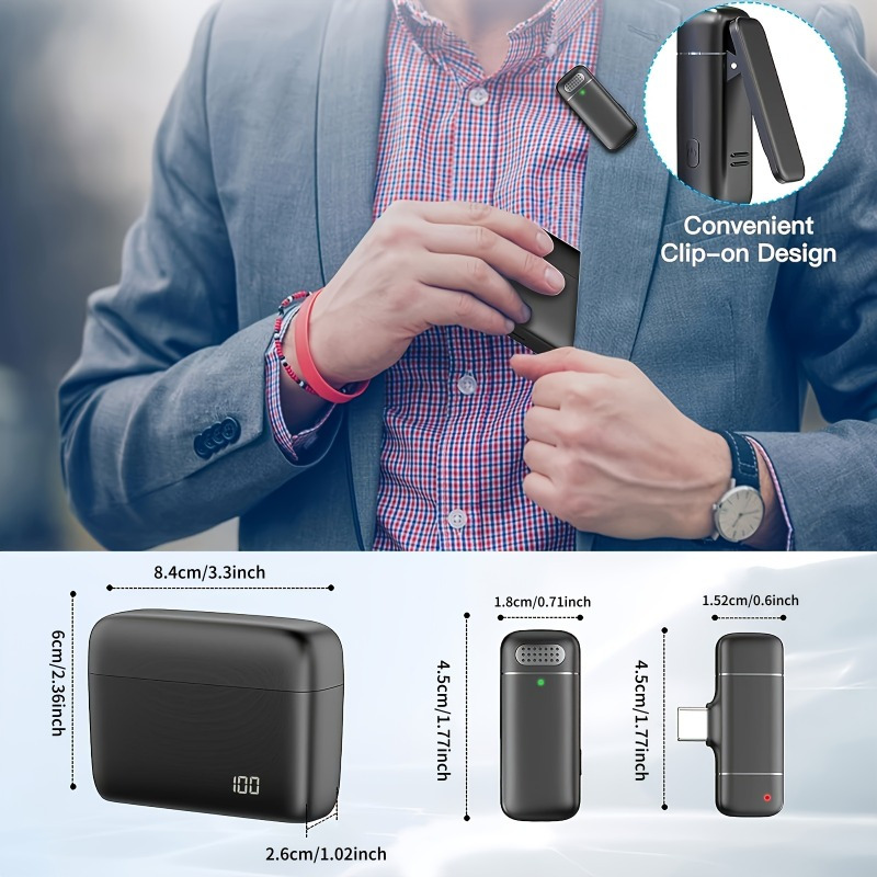 ไมโครโฟนแบบหนีบเสื้อไร้สาย พร้ - Usb Charger บทวิจารณ์และราคา